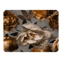 Benjamin Tate Design Golden White Flower Blanket in Natural - Size: 120 cm x 150 cm - thumbnail 1