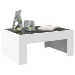 Berkfield Home Coffee Table with Infinity LED White 70x50x30 cm - Size: 70 x 50 x 30 cm - thumbnail 5