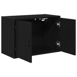 Berkfield Home Garage Wall Cabinet Black Engineered Wood - thumbnail 5