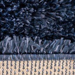 Kukoon Soft Fluffy Thick Pile Shaggy Area Rug, Living Room Bedroom Carpet Runner in Navy - Size: 120 cm x 170 cm - thumbnail 6