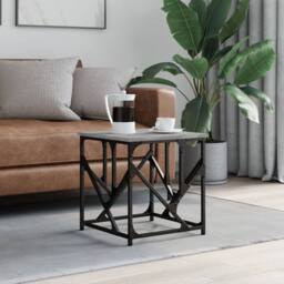 Berkfield Home Decorative Coffee Table Grey Sonoma 45x45x47.5 cm Engineered Wood - thumbnail 2
