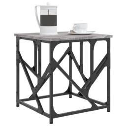 Berkfield Home Decorative Coffee Table Grey Sonoma 45x45x47.5 cm Engineered Wood - thumbnail 1
