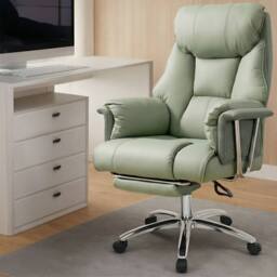 Levede Executive Office Chair Wide Spring Cushion Recliner Footrest in Green - thumbnail 2
