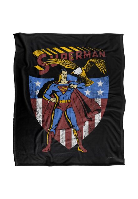Warner Brothers Superman Superman Officially Licensed Silky Touch Super Soft Throw Blanket 152 x 127 cm in White - image 1