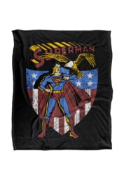 Warner Brothers Superman Superman Officially Licensed Silky Touch Super Soft Throw Blanket 152 x 127 cm in White - thumbnail 1