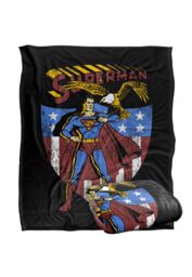 Warner Brothers Superman Superman Officially Licensed Silky Touch Super Soft Throw Blanket 152 x 127 cm in White - thumbnail 2