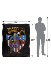 Warner Brothers Superman Superman Officially Licensed Silky Touch Super Soft Throw Blanket 152 x 127 cm in White - thumbnail 5