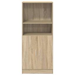 Berkfield Home Kitchen Cabinet Sonoma Oak 57x41.5x131.5 cm Engineered Wood in Light Tan - thumbnail 4