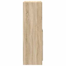 Berkfield Home Kitchen Cabinet Sonoma Oak 57x41.5x131.5 cm Engineered Wood in Light Tan - thumbnail 6