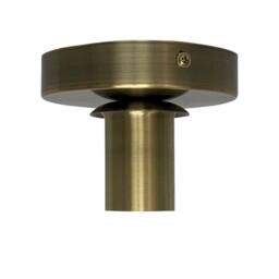First Choice Lighting Set of 2 Cynthia - Antique Brass Ceiling Flush Lights for Shades in Bronze - thumbnail 2
