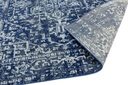 The Rug Shop UK Blue Floral Traditional Polypropylene Easy To Clean Navy Area Rug - Size: 240 cm x 340 cm - thumbnail 4