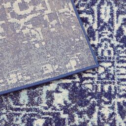 The Rug Shop UK Blue Floral Traditional Polypropylene Easy To Clean Navy Area Rug - Size: 240 cm x 340 cm - thumbnail 6