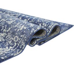 The Rug Shop UK Blue Floral Traditional Polypropylene Easy To Clean Navy Area Rug - Size: 240 cm x 340 cm - thumbnail 5