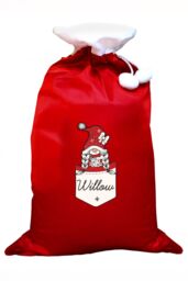 Personalised Memento Company Women's Personalised Gonk Family Red Christmas Sack - Girl - thumbnail 1