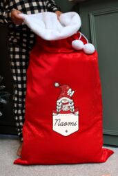 Personalised Memento Company Women's Personalised Gonk Family Red Christmas Sack - Girl - thumbnail 4