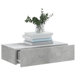 Berkfield Home TV Cabinet with LED Lights Concrete Grey 60x35x15.5 cm - thumbnail 5