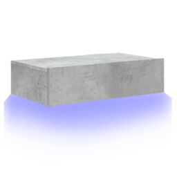 Berkfield Home TV Cabinet with LED Lights Concrete Grey 60x35x15.5 cm - thumbnail 6