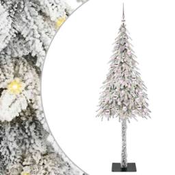 Berkfield Home Stunning Christmas Tree with 300 LEDs White 210 cm PE & Steel - thumbnail 3