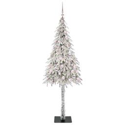 Berkfield Home Stunning Christmas Tree with 300 LEDs White 210 cm PE & Steel