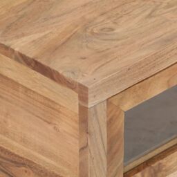 Berkfield Home Coffee Table 90x60x40 cm Solid Acacia Wood in Brown - Size: 90 x 60 x 40 cm - thumbnail 5