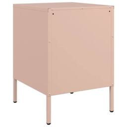Berkfield Home Durable Bedside Cabinet Pink 36x39x50.5 cm Steel - thumbnail 8