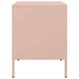Berkfield Home Durable Bedside Cabinet Pink 36x39x50.5 cm Steel - thumbnail 7