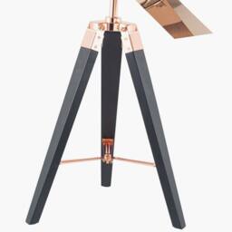 Ruma Wood & Metal Film Studio Tripod Table Lamp in Copper - thumbnail 5