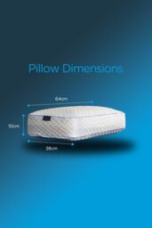 Snuggledown Single Bliss Cool Touch Memory Foam Deep Filled Side Sleeper Pillow in White - thumbnail 4