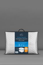 Snuggledown Single Bliss Cool Touch Memory Foam Deep Filled Side Sleeper Pillow in White