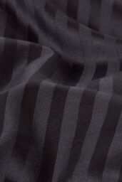 Homescapes Egyptian Cotton Ultrasoft King Size Oxford Pillowcase 330 TC in Black - thumbnail 4