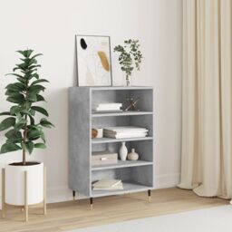 Berkfield Home Highboard Concrete Grey 57x35x90 cm Engineered Wood - Size: 57 x 35 x 90 cm