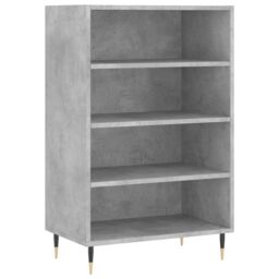 Berkfield Home Highboard Concrete Grey 57x35x90 cm Engineered Wood - Size: 57 x 35 x 90 cm - thumbnail 2