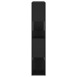 Berkfield Home Classic Book Cabinet Room Divider Black 100x24x124 cm - Size: 100 x 24 x 124 cm - thumbnail 6