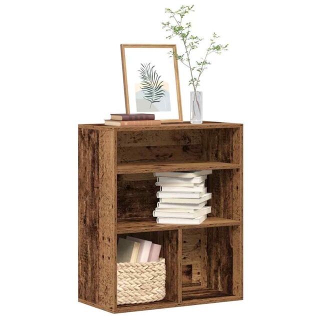 Berkfield Home Book Cabinet Old Wood 60x30x71.5 cm Engineered Wood in Brown - image 1