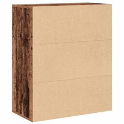 Berkfield Home Book Cabinet Old Wood 60x30x71.5 cm Engineered Wood in Brown - thumbnail 6