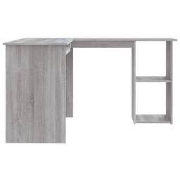 Berkfield Home Modern Corner Desk Grey Sonoma 120x140x75 cm Engineered Wood - Size: 120 x 140 x 75 cm - thumbnail 5