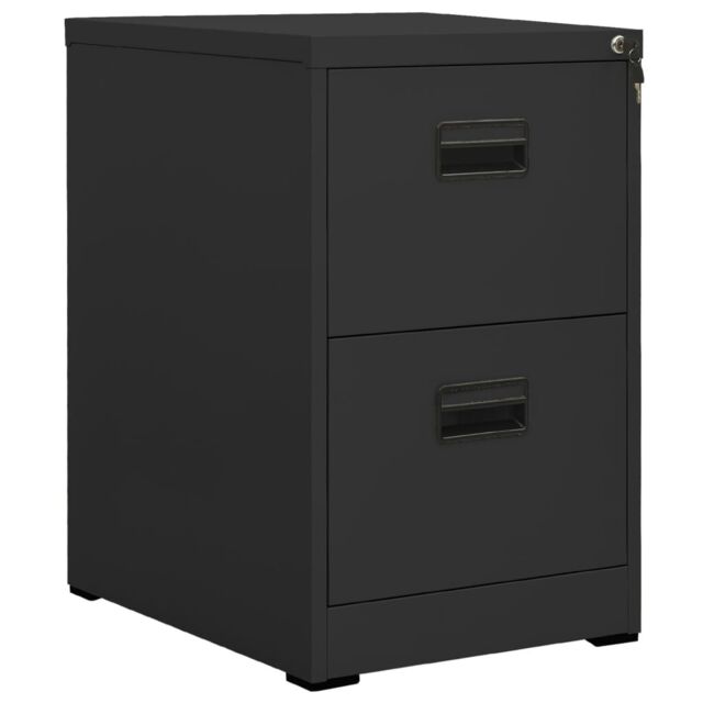 Berkfield Home Filing Cabinet Anthracite 46x62x72.5 cm Steel in Black - image 1