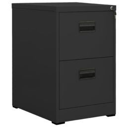 Berkfield Home Filing Cabinet Anthracite 46x62x72.5 cm Steel in Black - thumbnail 1
