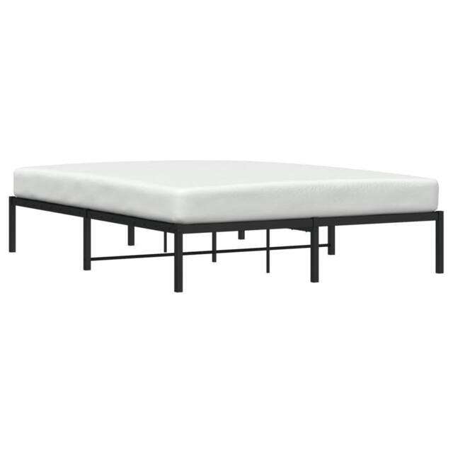 Berkfield Home Metal Bed Frame Black 160x200 cm - image 1