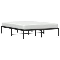 Berkfield Home Metal Bed Frame Black 160x200 cm - thumbnail 1