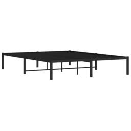 Berkfield Home Metal Bed Frame Black 160x200 cm - thumbnail 4