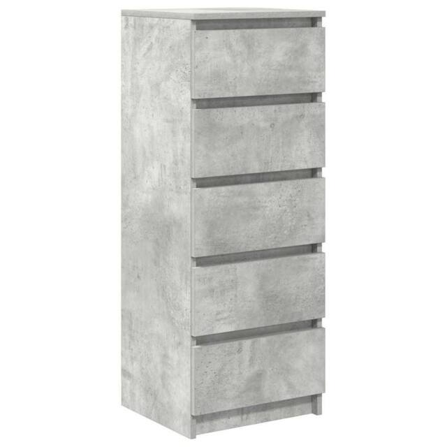 Berkfield Home Sideboard with Drawers Concrete Grey 37.5x35x99 cm Engineered Wood - image 1
