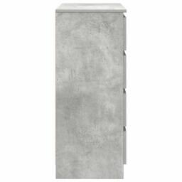 Berkfield Home Sideboard with Drawers Concrete Grey 71x35x84 cm Engineered Wood - Size: 71 x 35 x 84 cm - thumbnail 7