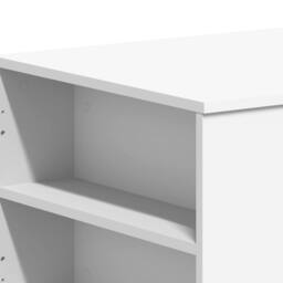 Berkfield Home Coffee Table White 102x55x42 cm Engineered Wood - Size: 102 x 55 x 42 cm - thumbnail 7