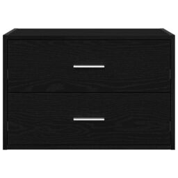 Berkfield Home Cabinet with 2 Drawers Black Oak 60x31x40 cm Engineered Wood - Size: 60 x 31 x 40 cm - thumbnail 4