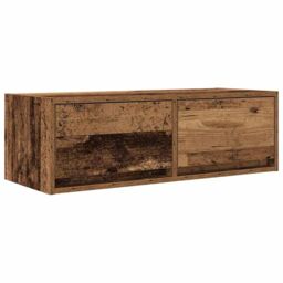 Berkfield Home TV Cabinets 2 pcs Old Wood 80x31x25.5 cm Engineered Wood in Brown - thumbnail 6