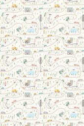 Hoopla Walls Road Trip 10m Matt Wallpaper in Natural - thumbnail 3