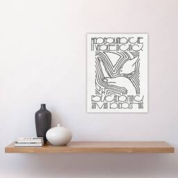 "Artery8 Animal Protection Poster Advert Reijer Stolk Wall Art Poster Print in White - Size: W18"" x H24""" - thumbnail 4