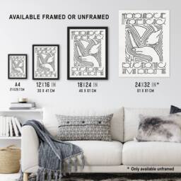"Artery8 Animal Protection Poster Advert Reijer Stolk Wall Art Poster Print in White - Size: W18"" x H24""" - thumbnail 3