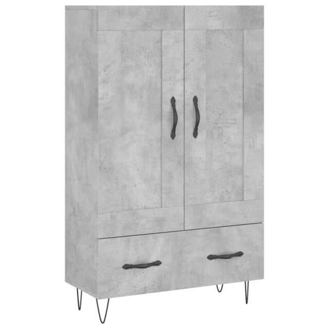 Berkfield Home Highboard Concrete Grey 69.5x31x115 cm Engineered Wood - image 1